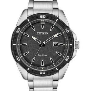 Citizen Eco Drive Silver Tone Bracelet 45mm